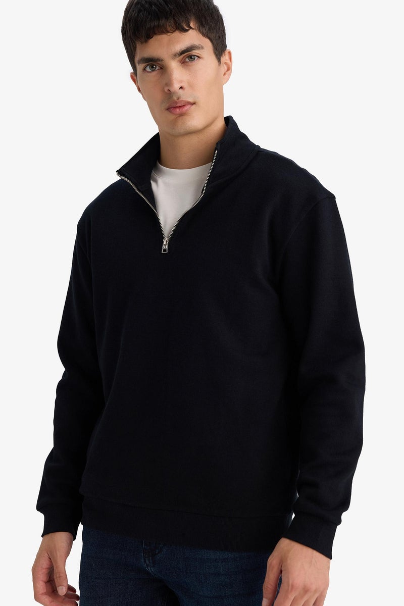 ديفاكتو سويت شيرت بياقة عالية بسوسته - Image 5